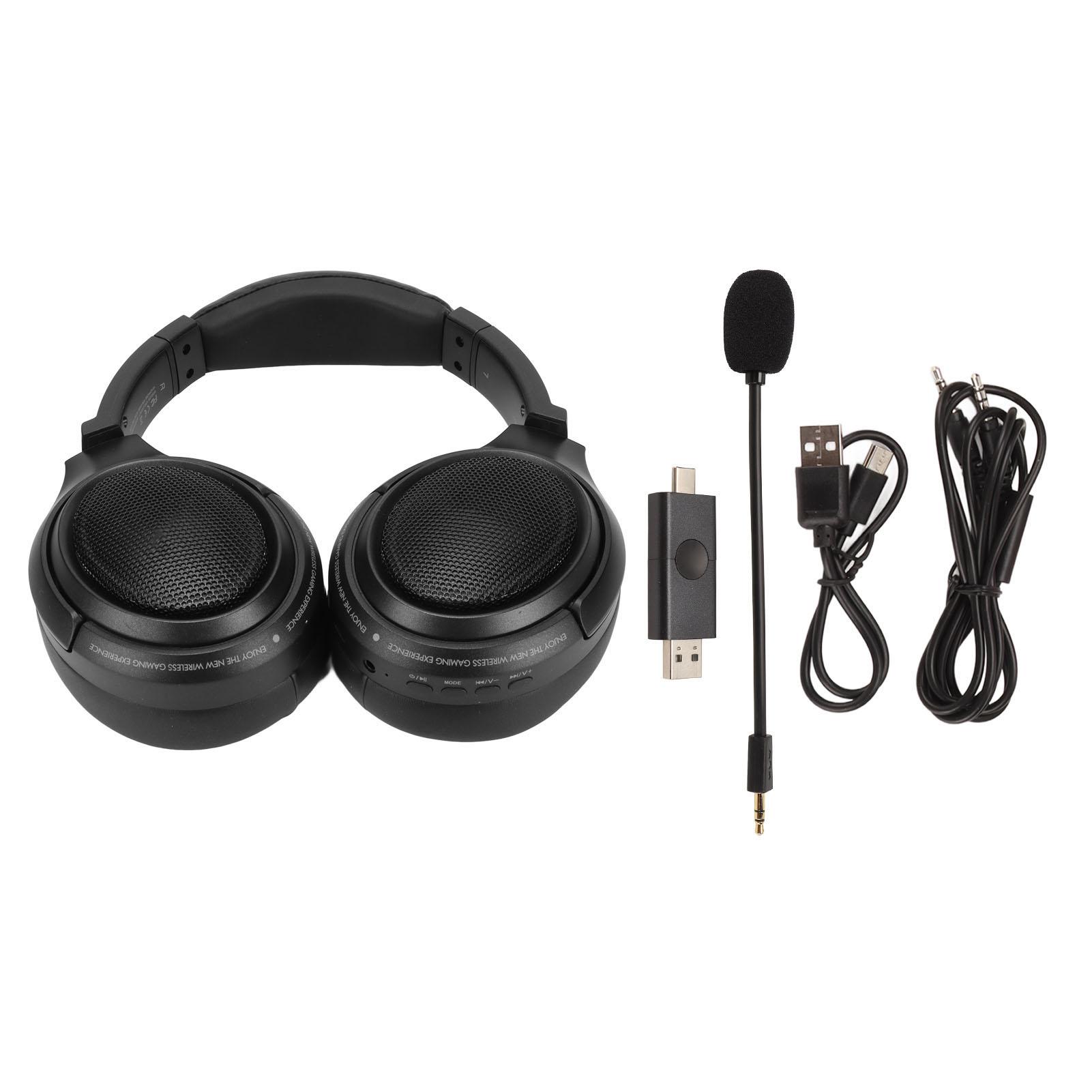 Wireless Gaming Headset 2.4G Type C USB Dongle 3 Sound Modes Rechargeable Game Headset for Desktop чорний
Wireless Gaming Headset 2.4G Type C USB Dongle 3 Sound Modes Rechargeable Game Headset for Desktop чорний
