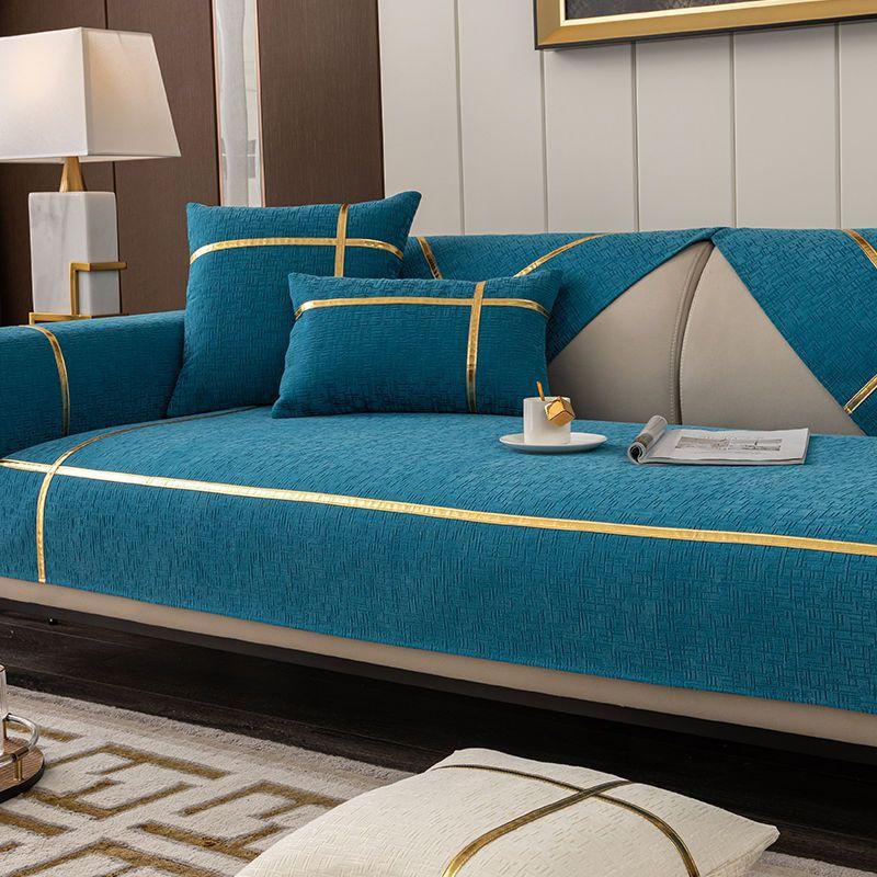 Golden Sofa Cushion Universal In All Seasons Chenier Non-slip Sofa Towel Nordic Style Fashion Seat Cushion 90*160cm
Golden Sofa Cushion Universal In All Seasons Chenier Non-slip Sofa Towel Nordic Style Fashion Seat Cushion 90*160cm