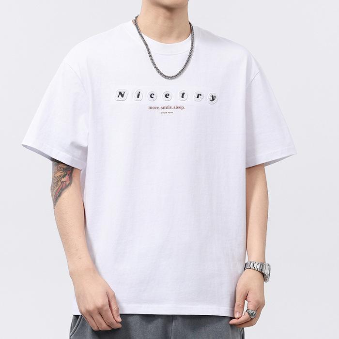 Летняя Свободная Футболка с Коротким Рукавом Мужская Дизайнерская Ретро Вышивка Английскими Буквами Чистый Хлопок Топ с Рукавом до Локтя Модная Рубашка M белый
Летняя Свободная Футболка с Коротким Рукавом Мужская Дизайнерская Ретро Вышивка Английскими Буквами Чистый Хлопок Топ с Рукавом до Локтя Модная Рубашка M белый