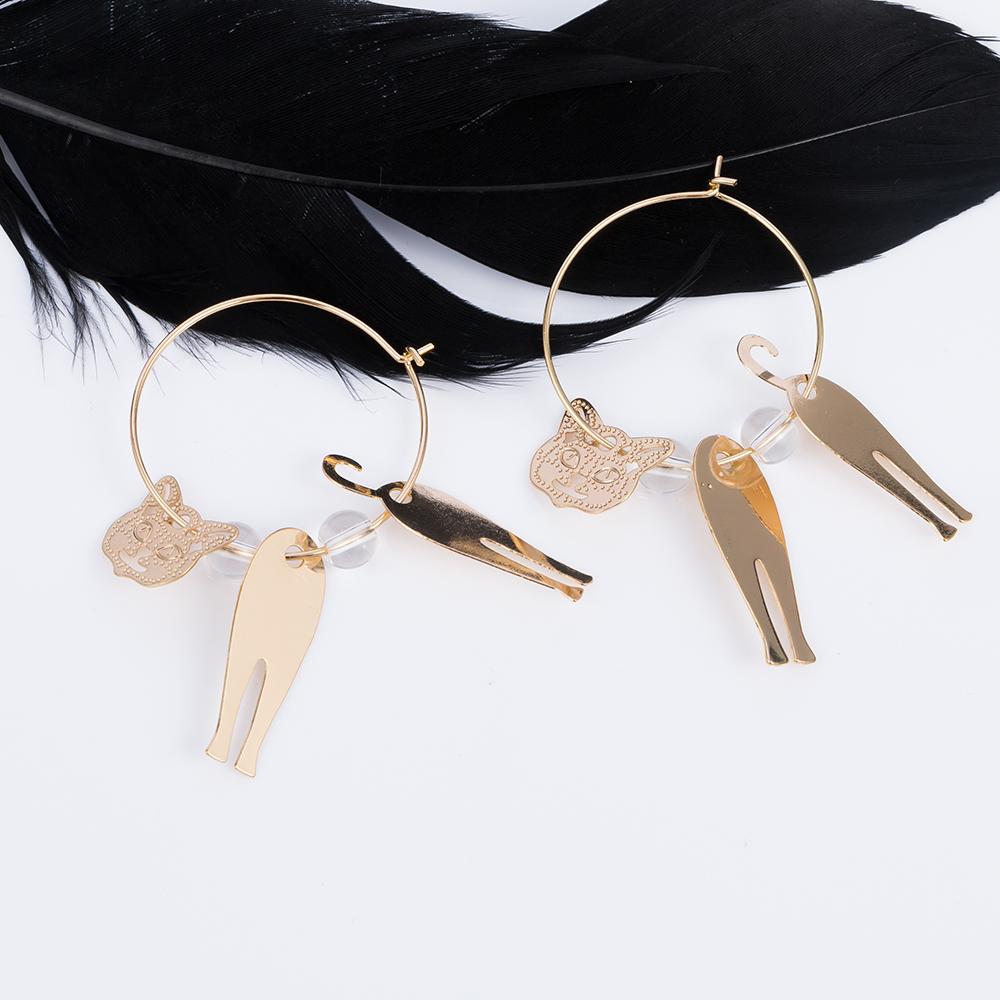 Punk Retro Charming Hook Dangle Animal Round Spiral Cat Earrings Circle Hoop Earring золотой
Punk Retro Charming Hook Dangle Animal Round Spiral Cat Earrings Circle Hoop Earring золотой
