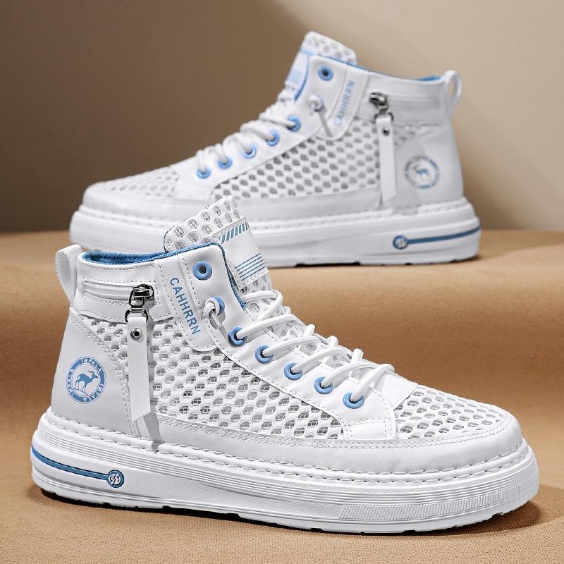 High-top mesh board shoes men s summer hollow breathable men s shoes mesh casual trendy shoes young and young students 39
High-top mesh board shoes men s summer hollow breathable men s shoes mesh casual trendy shoes young and young students 39