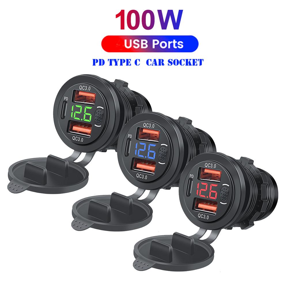 Автомобильное зарядное устройство USB 100 Вт, быстрая зарядка, 3 порта USB QC3.0 + PD Type C, автомобильное зарядное устройство для iPhone, Xiaomi, Huawei, для 12 В, 24 В, автомобиля, лодки, морского грузовика
Автомобильное зарядное устройство USB 100 Вт, быстрая зарядка, 3 порта USB QC3.0 + PD Type C, автомобильное зарядное устройство для iPhone, Xiaomi, Huawei, для 12 В, 24 В, автомобиля, лодки, морского грузовика