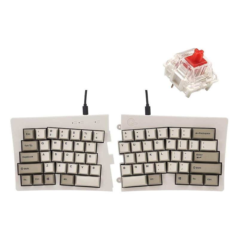 BAROCCO MiSTEL MD600 Alpha Rhino (English layout/red axis) Separate type keyboard wired USB/Wireless Bluetooth 5.0 60% layout 64 key white PBT rhino
BAROCCO MiSTEL MD600 Alpha Rhino (English layout/red axis) Separate type keyboard wired USB/Wireless Bluetooth 5.0 60% layout 64 key white PBT rhino