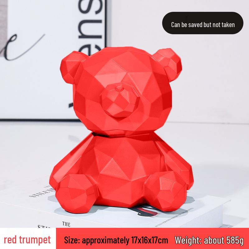 Счастливый геометрический медведь копилка - Безопасное креативное украшение для сбережений для детей
Счастливый геометрический медведь копилка - Безопасное креативное украшение для сбережений для детей