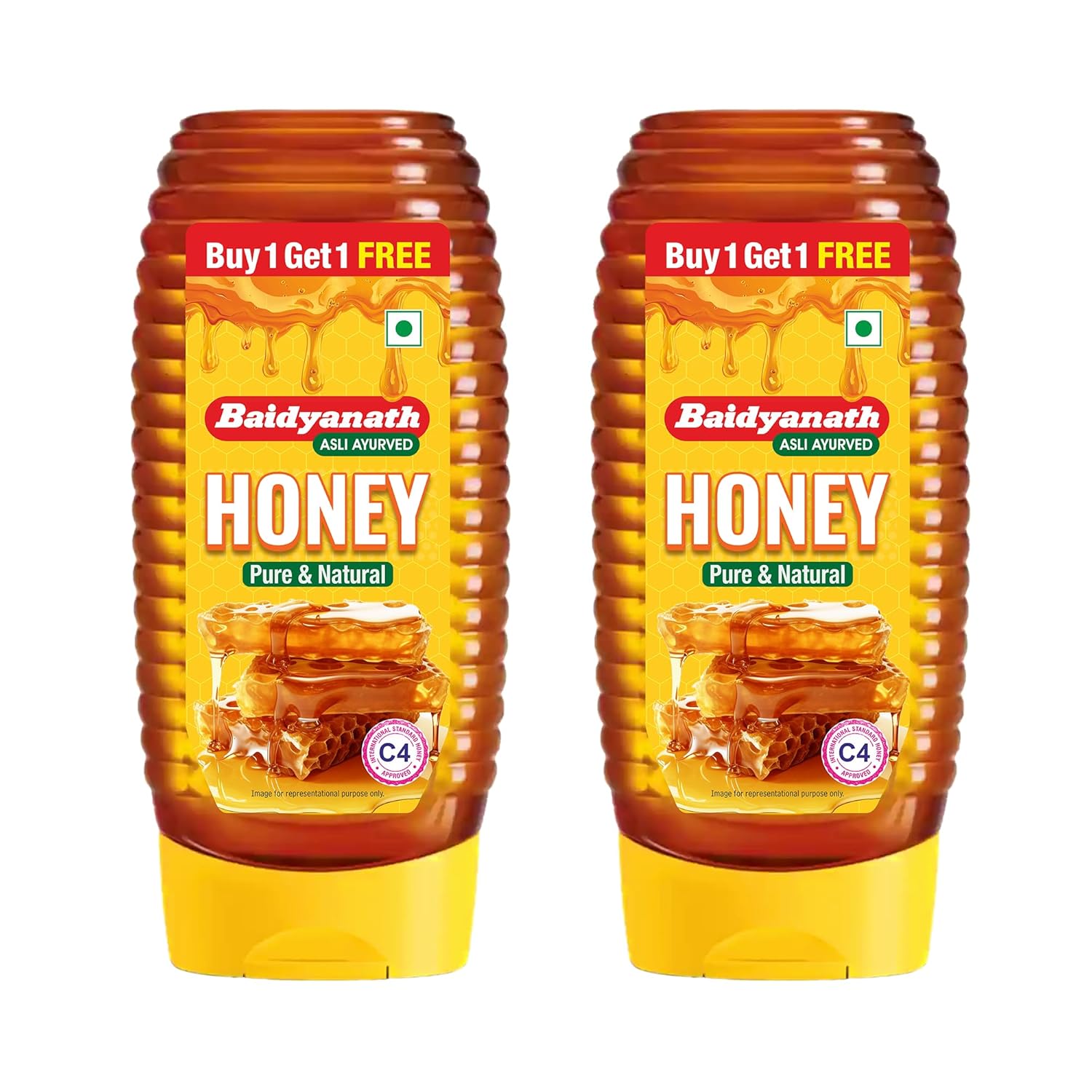 Baidyanath Squeeze Honey Natural Sweetener 400 gm X Pack Of 2 | Pure Honey | Easy Squeeze Bottle | No Added Sugar | Boosts Immunity Naturally
Baidyanath Squeeze Honey Natural Sweetener 400 gm X Pack Of 2 | Pure Honey | Easy Squeeze Bottle | No Added Sugar | Boosts Immunity Naturally