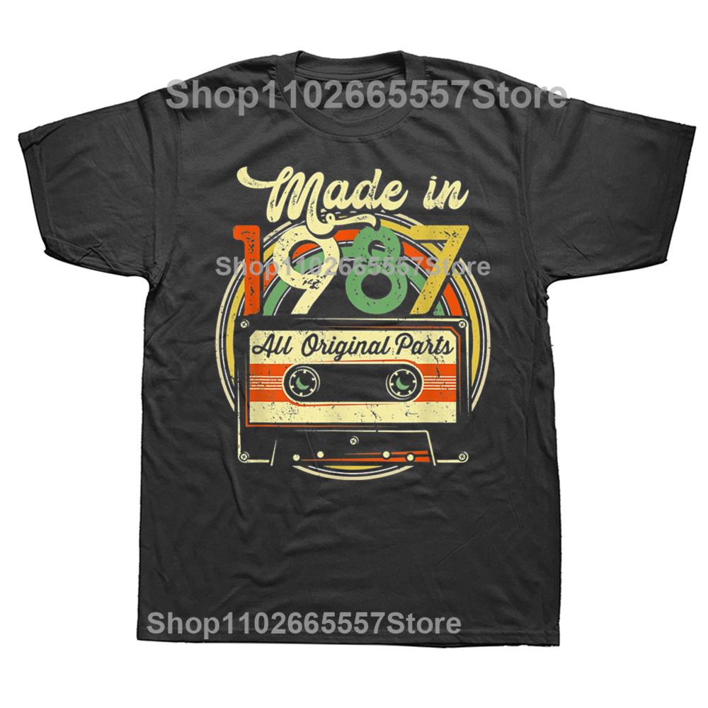 Funny Made In 1987 37th Cassette Tape Graphic T-shirts Men Women s Fashion Casual Tshirt 100% Cotton Loose Oversized T Shirt 4XL
Funny Made In 1987 37th Cassette Tape Graphic T-shirts Men Women s Fashion Casual Tshirt 100% Cotton Loose Oversized T Shirt 4XL