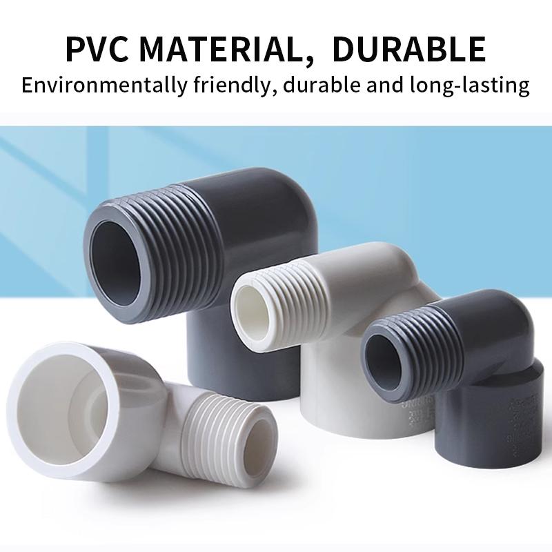 PVC 90° Connector 20 25 32mm To 1/2 3/4 1 Equal Reducer Coupling Male Thread Elbow Joint Aquarium Garden Irrigation Fittings 1Pc
PVC 90° Connector 20 25 32mm To 1/2 3/4 1 Equal Reducer Coupling Male Thread Elbow Joint Aquarium Garden Irrigation Fittings 1Pc