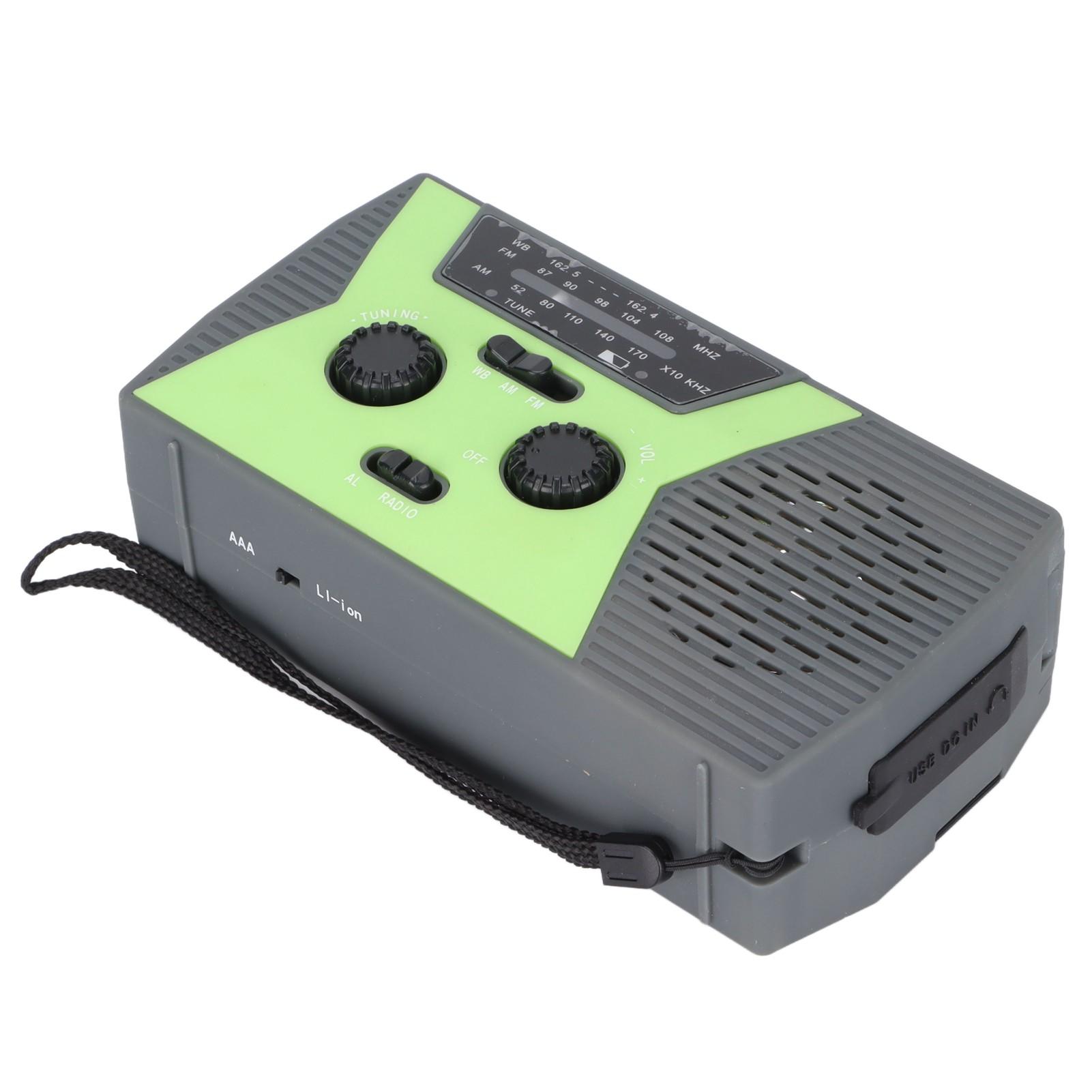 Emergency Crank Radio Solar Powered Radio with 2000mAh Battery Power for Household Emergency Outdoor Survival
Emergency Crank Radio Solar Powered Radio with 2000mAh Battery Power for Household Emergency Outdoor Survival