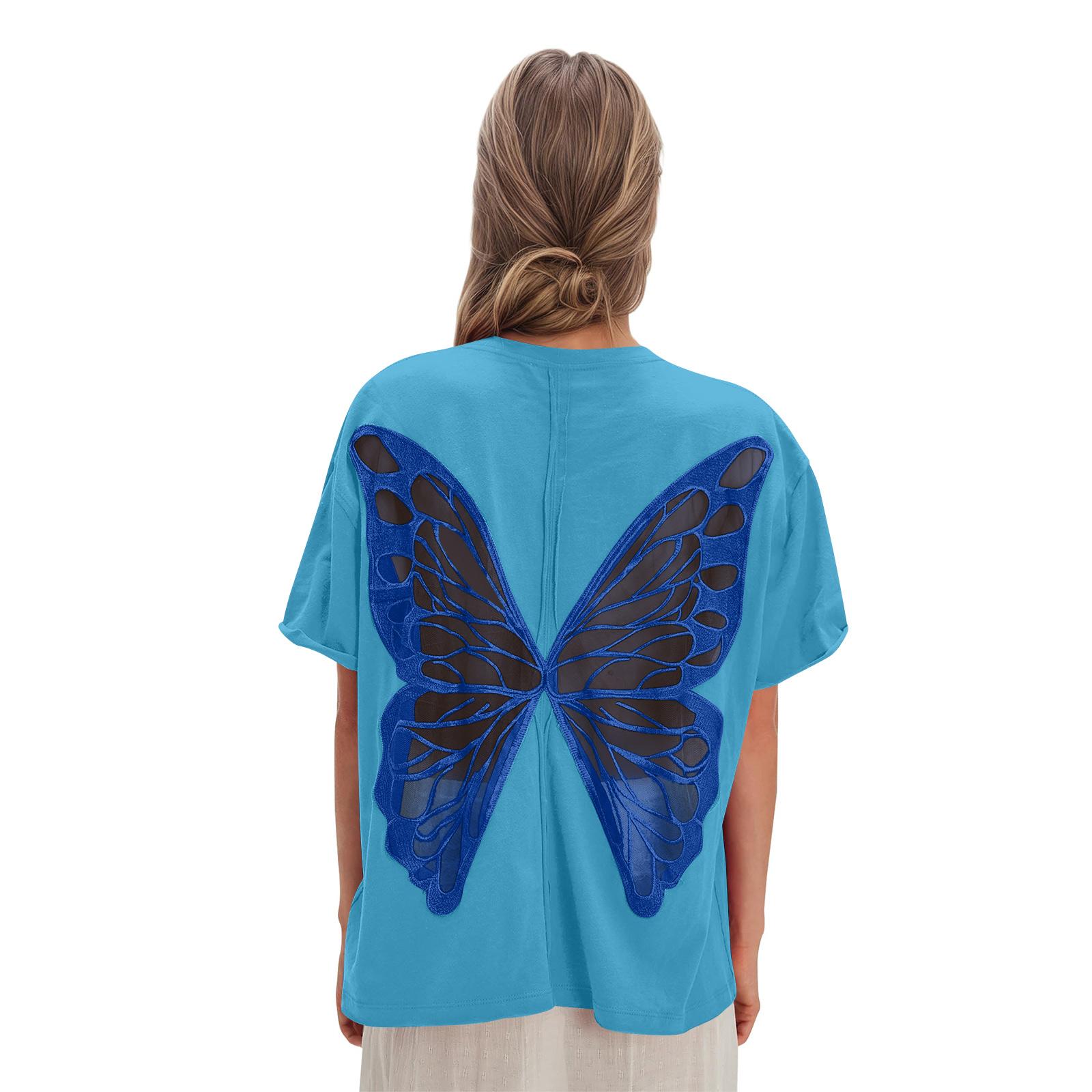 Women s Casual Printed T-Shirt Round Neck Pullover Short Sleeve Top M синий
Women s Casual Printed T-Shirt Round Neck Pullover Short Sleeve Top M синий
