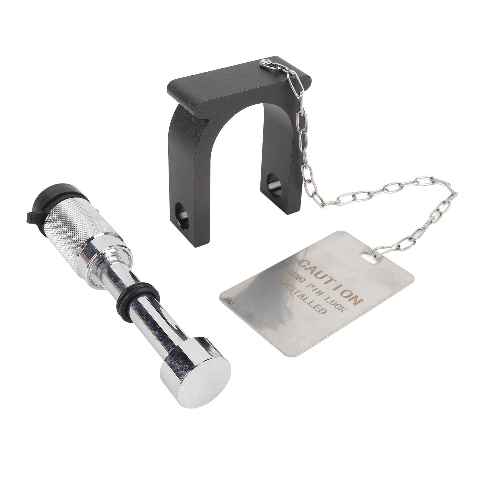 5th Wheel Trailer Lock with Warning Tag and 2 Keys Steel Aluminum Anti Theft Protection for 2in King Pin
5th Wheel Trailer Lock with Warning Tag and 2 Keys Steel Aluminum Anti Theft Protection for 2in King Pin