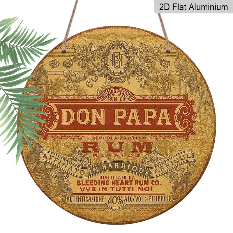 2D Flat, 1pc Round Aluminum Don Papa Rum Vintage Metal Sign, Retro Gold Label Liquor Wall Plaque, Waterproof & Rustproof, Perfect for Bar, Pub 7.87×7.87inch
2D Flat, 1pc Round Aluminum Don Papa Rum Vintage Metal Sign, Retro Gold Label Liquor Wall Plaque, Waterproof & Rustproof, Perfect for Bar, Pub 7.87×7.87inch