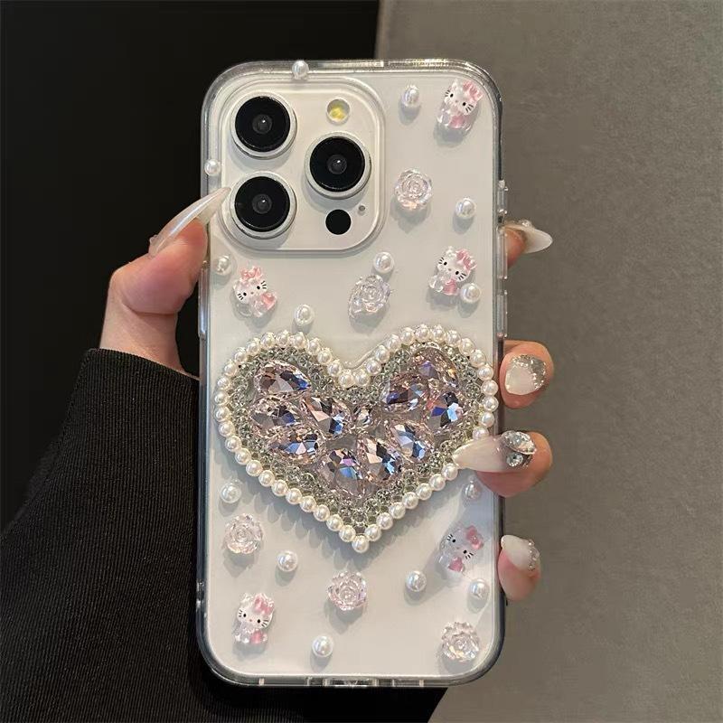 Rhinestone Love Pearl Cartoon Kt Rose Mobile Phone Case For Samsung S24Ultra Transparent S25 Women S S23 samsung s20
Rhinestone Love Pearl Cartoon Kt Rose Mobile Phone Case For Samsung S24Ultra Transparent S25 Women S S23 samsung s20