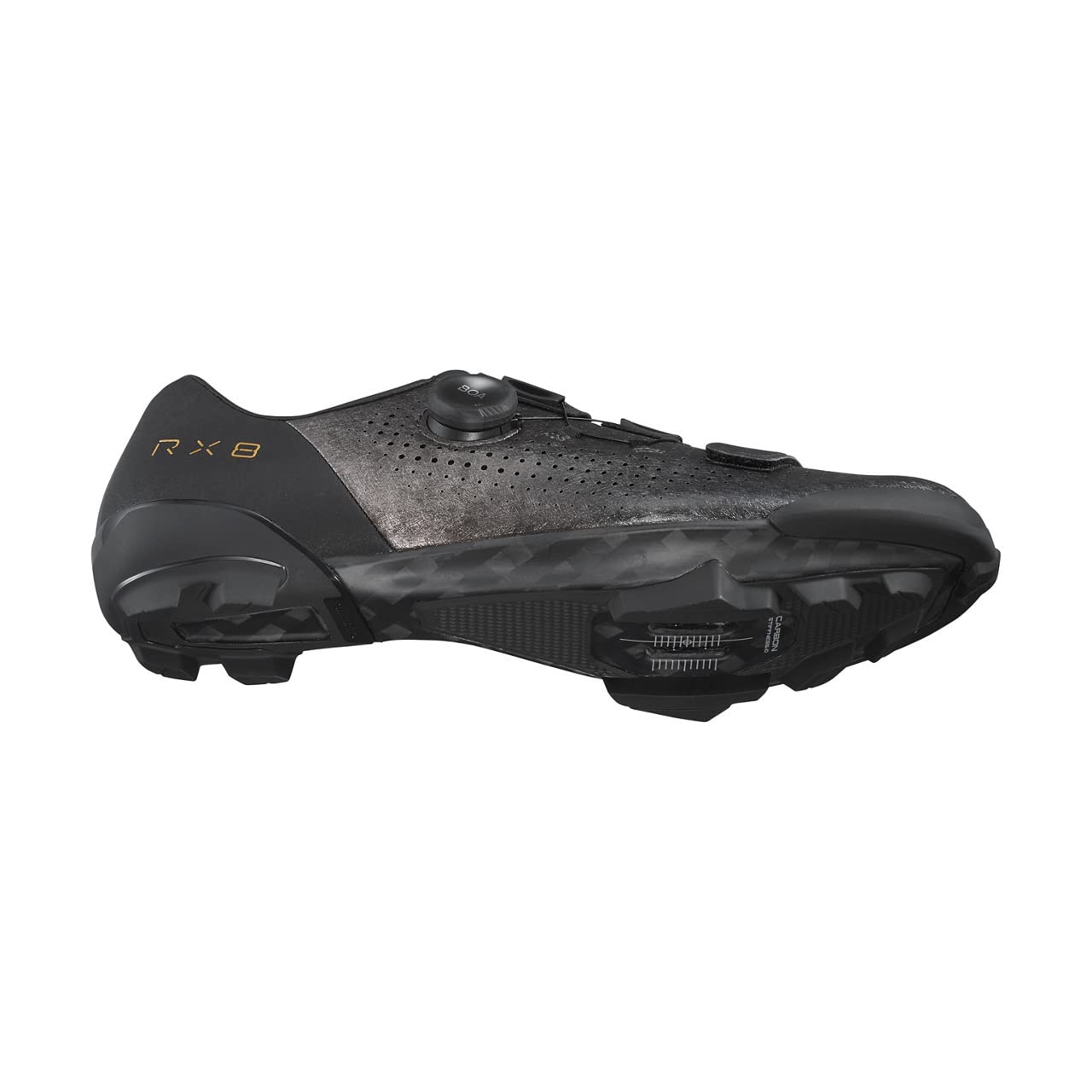 SHIMANO RX8 Black Wide SPD Shoes ESHRX801MCL01E43000 Medium 43.0 (27.2cm) (SH-RX801) Gravel/Adventure чорний
SHIMANO RX8 Black Wide SPD Shoes ESHRX801MCL01E43000 Medium 43.0 (27.2cm) (SH-RX801) Gravel/Adventure чорний