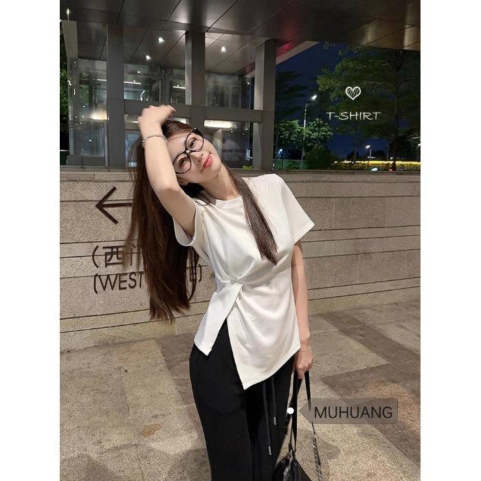 Design sense niche pure cotton meat cover short-sleeved T-shirt women s summer irregular kink split ends Spice Girl loose top S белый
Design sense niche pure cotton meat cover short-sleeved T-shirt women s summer irregular kink split ends Spice Girl loose top S белый