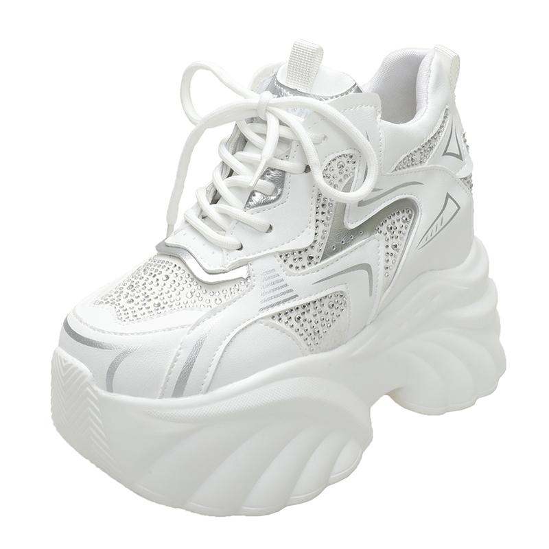 Fashion 10CM Heels Chunky Sneakers Spring Autumn Women Thick leather Shoes Comfortable Casual Leather Shoes Fashion Bling Leather Shoes 34 черный серый
Fashion 10CM Heels Chunky Sneakers Spring Autumn Women Thick leather Shoes Comfortable Casual Leather Shoes Fashion Bling Leather Shoes 34 черный серый