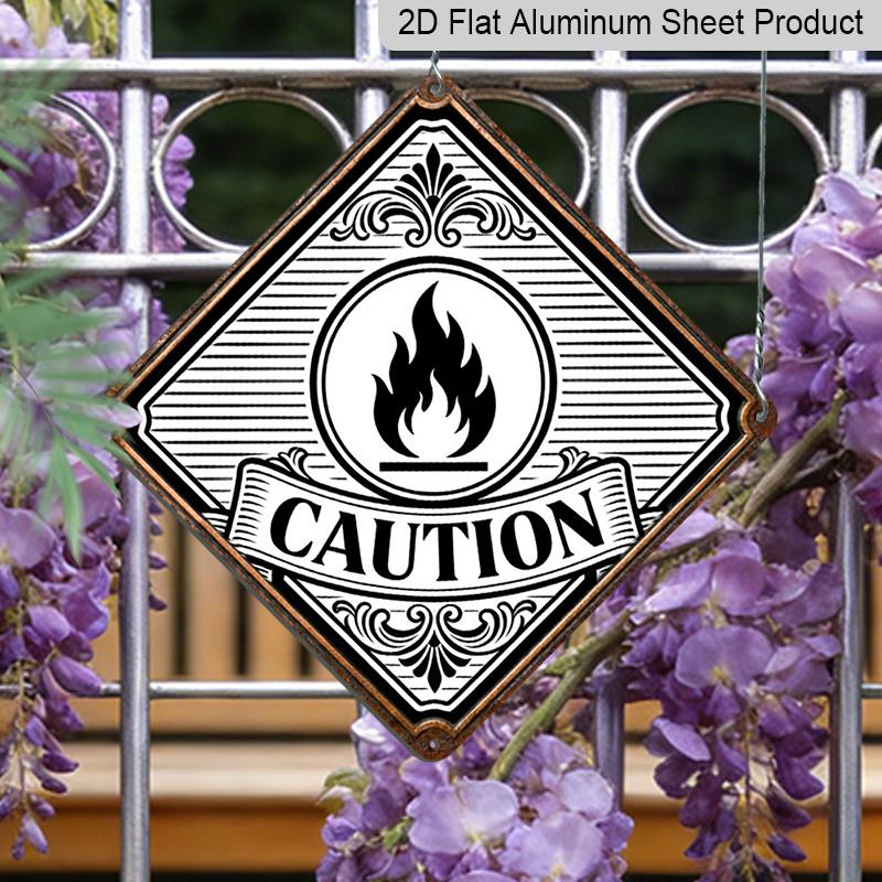 2D Flat - 1pc Aluminum Warning Decoration Gift with A Flame Alert Theme for Dad, Featuring A Vintage Sign, Suitable for Decorating Garages, Studios 20*20cm
2D Flat - 1pc Aluminum Warning Decoration Gift with A Flame Alert Theme for Dad, Featuring A Vintage Sign, Suitable for Decorating Garages, Studios 20*20cm