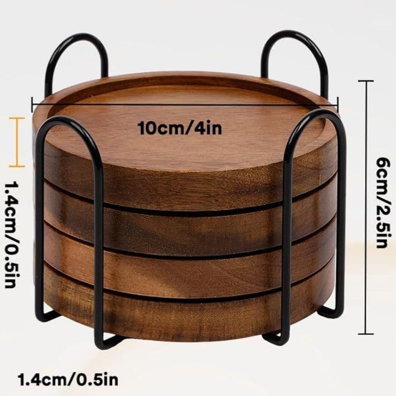 4Pcs/1set Japanese Style Bamboo Wood - Heat-Resistant Coasters - with 1 Iron Stand - Solid Wood Round Tea Cup Coasters
4Pcs/1set Japanese Style Bamboo Wood - Heat-Resistant Coasters - with 1 Iron Stand - Solid Wood Round Tea Cup Coasters