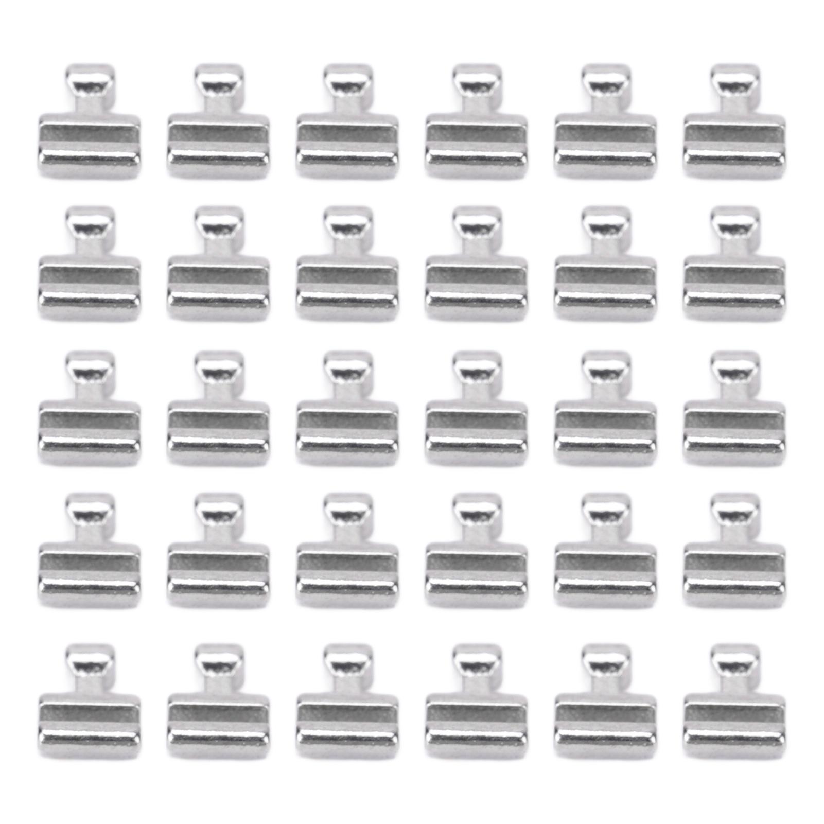 30pcs Orthodontic Crimpable Hook Portable Stainless Steel Dental Crimpable Hook Accessory for Arch Wire
30pcs Orthodontic Crimpable Hook Portable Stainless Steel Dental Crimpable Hook Accessory for Arch Wire