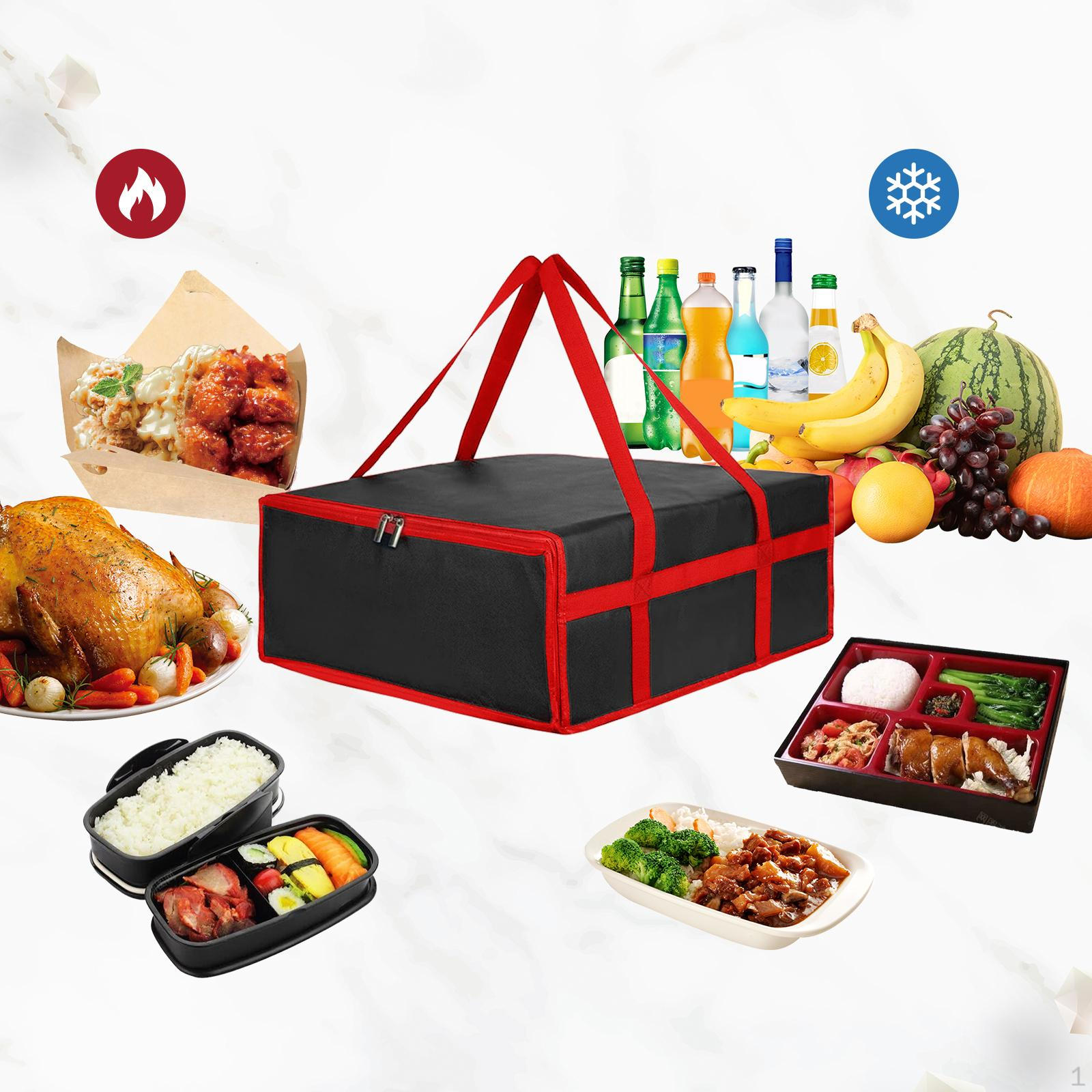 Delivery Bag for Pizza And Food, Suitable Cold Items, Portable Carrier Commercial 40cmx40cmx15cm
Delivery Bag for Pizza And Food, Suitable Cold Items, Portable Carrier Commercial 40cmx40cmx15cm