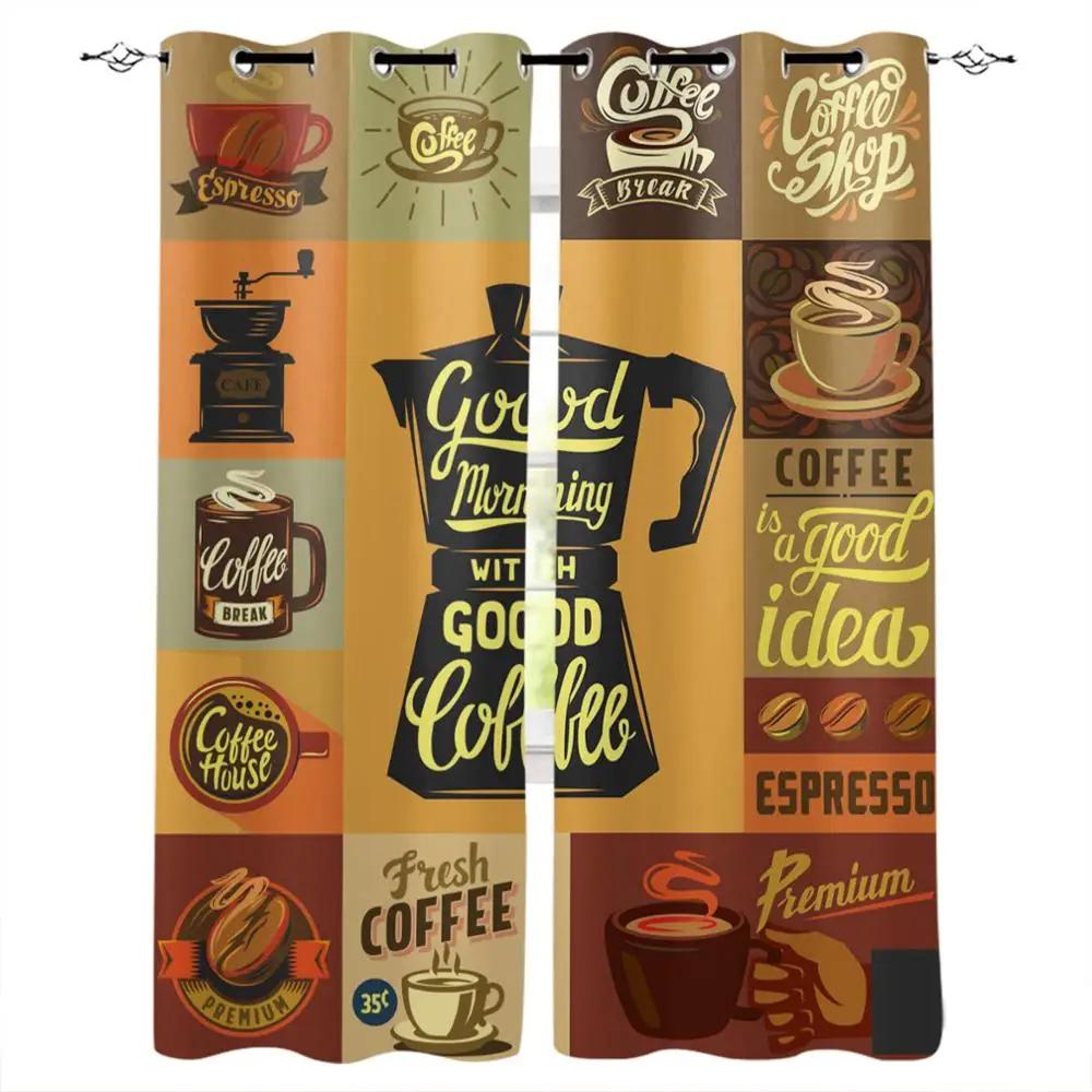 2panels Multi - size Coffee Poster Drapes Polyester Fabric Livingroom Space Bedchamber Kitchen Windowpane Drape HouseholdDecorationGrommet 100W130H(CM)40x51in&Rod Pocket
2panels Multi - size Coffee Poster Drapes Polyester Fabric Livingroom Space Bedchamber Kitchen Windowpane Drape HouseholdDecorationGrommet 100W130H(CM)40x51in&Rod Pocket
