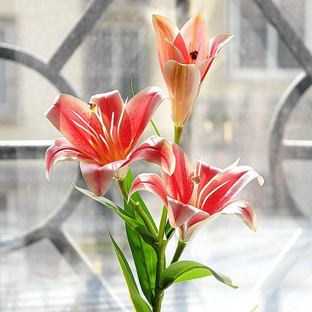 3D Printing Real Looking Wedding Multicolor Bouquet Branch Artificial Flower Fake Plant Faux Lilies
3D Printing Real Looking Wedding Multicolor Bouquet Branch Artificial Flower Fake Plant Faux Lilies