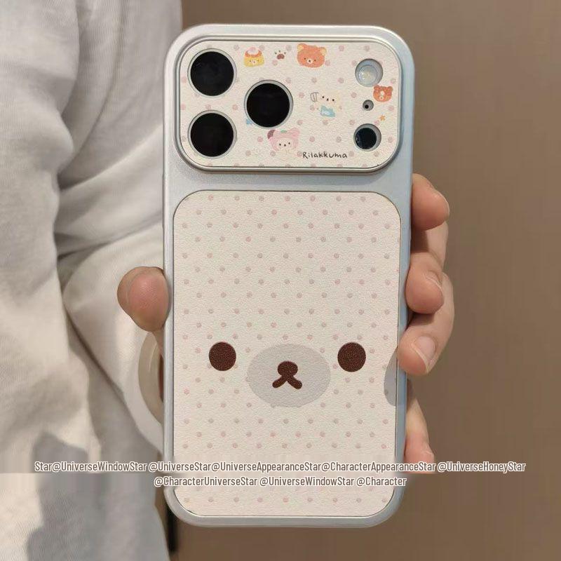Polka Dot Rilakkuma Phone Case for Apple 17 Pro Max, 16 Pro, 15, 13, 11 with Large Window and Silver Frame iPhone 12
Polka Dot Rilakkuma Phone Case for Apple 17 Pro Max, 16 Pro, 15, 13, 11 with Large Window and Silver Frame iPhone 12