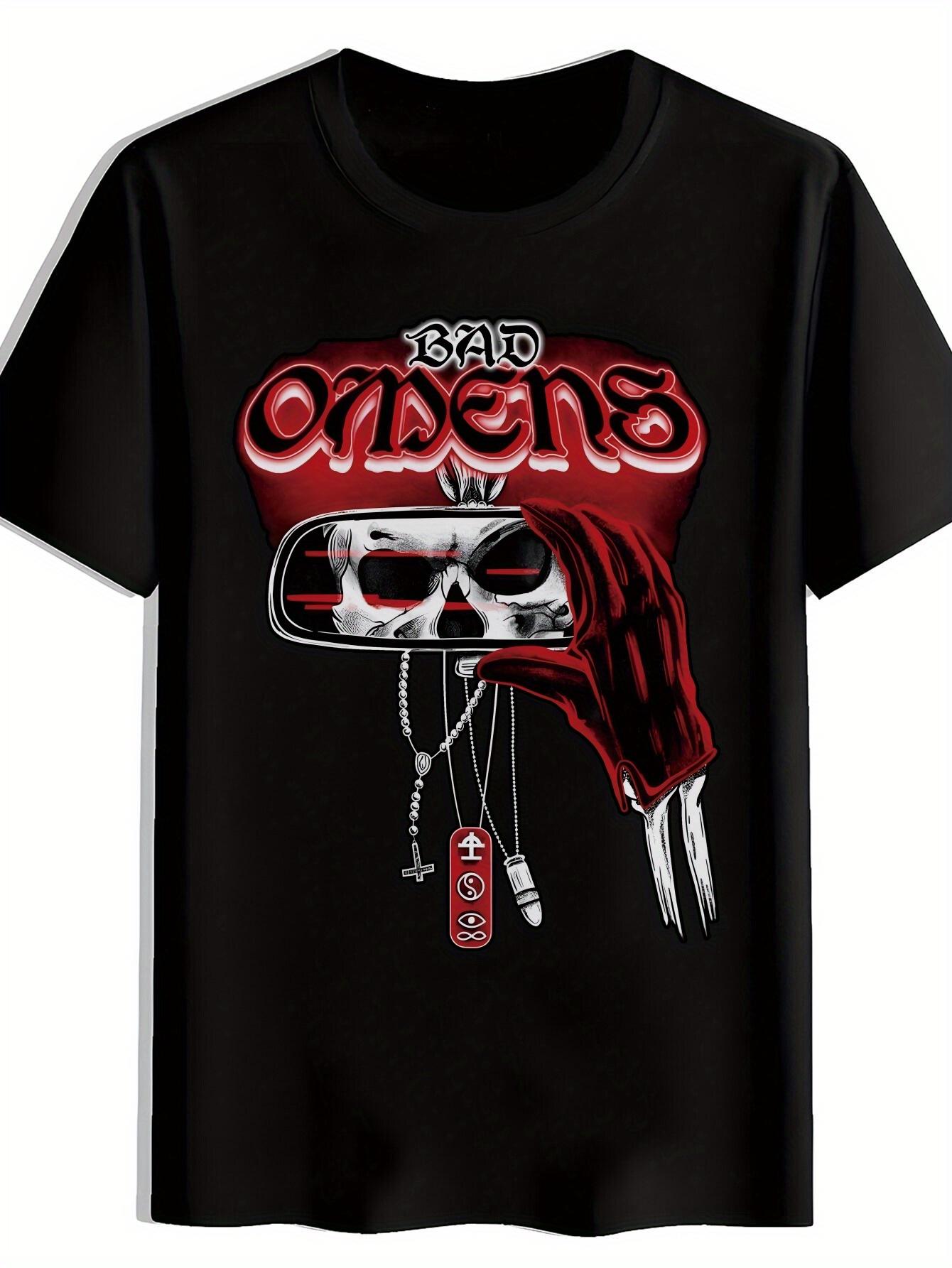 Vintage Rock Band Graphic T-shirt - Skull Design with Guitar & Chain S
Vintage Rock Band Graphic T-shirt - Skull Design with Guitar & Chain S