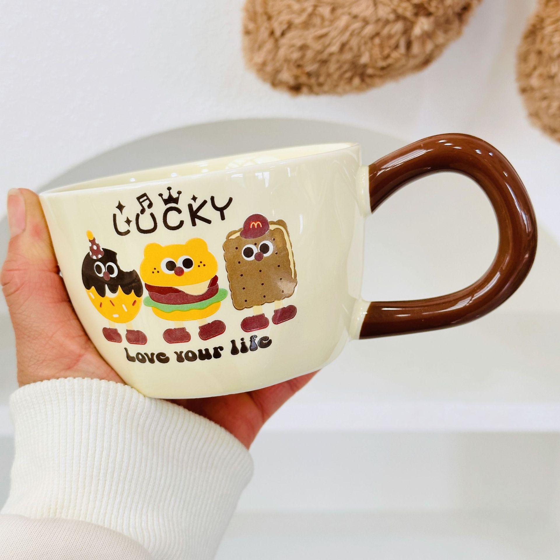 Souvenir Girls Cute Ceramic Mug with Spoon Water Cup Practical Cup Baking Couple Gift Small Gift 350ML
Souvenir Girls Cute Ceramic Mug with Spoon Water Cup Practical Cup Baking Couple Gift Small Gift 350ML
