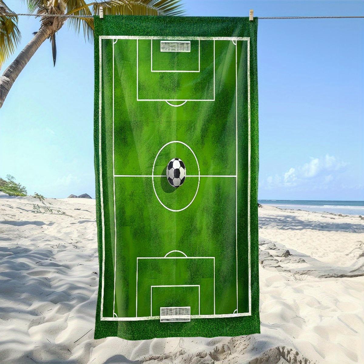 1PC Soccer Field Beach Towel Polyester - Lightweight Quick Dry Soft Swimming Travel Towel, Football Pitch Pattern, Unisex for Ca W40*H60(CM)
1PC Soccer Field Beach Towel Polyester - Lightweight Quick Dry Soft Swimming Travel Towel, Football Pitch Pattern, Unisex for Ca W40*H60(CM)
