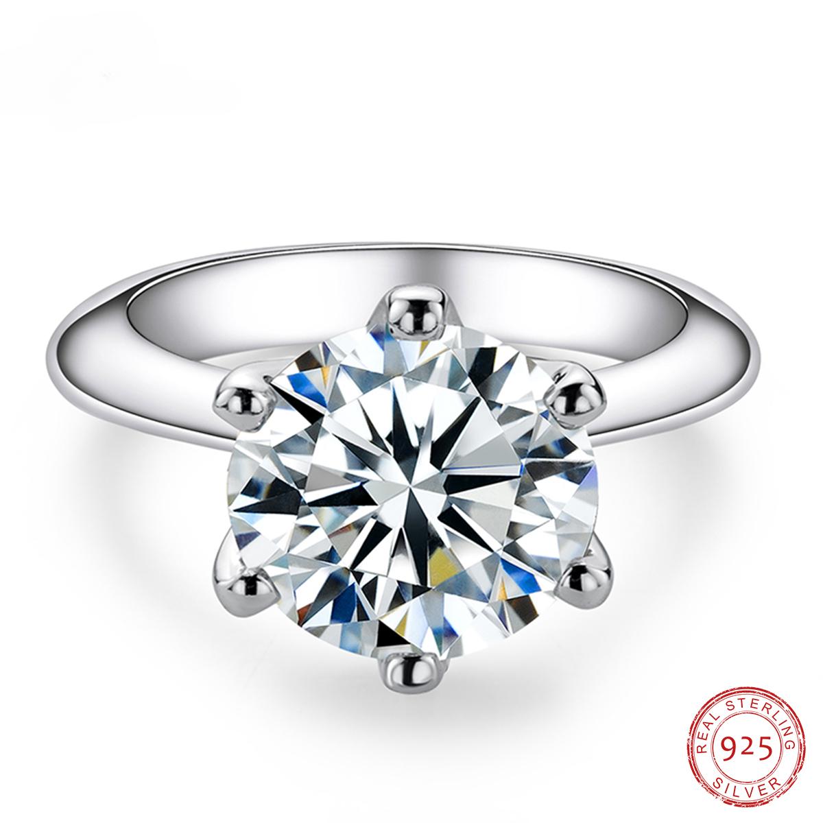 AnuJewel 1ct 2ct 3ct 5ct D кольорова обручка з муассанітом для жінок 925 стерлінгового срібла, позолочені кільця Solitaire 7
AnuJewel 1ct 2ct 3ct 5ct D кольорова обручка з муассанітом для жінок 925 стерлінгового срібла, позолочені кільця Solitaire 7