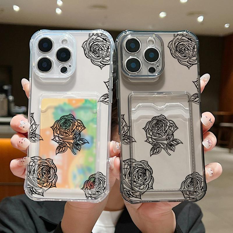 Прозрачный мягкий силиконовый чехол с принтом роз для iPhone 16 Pro 15 Pro Max 14 13 12 11, противоударный прозрачный тонкий чехол для телефона с отделением для карт iPhone 16 серый
Прозрачный мягкий силиконовый чехол с принтом роз для iPhone 16 Pro 15 Pro Max 14 13 12 11, противоударный прозрачный тонкий чехол для телефона с отделением для карт iPhone 16 серый