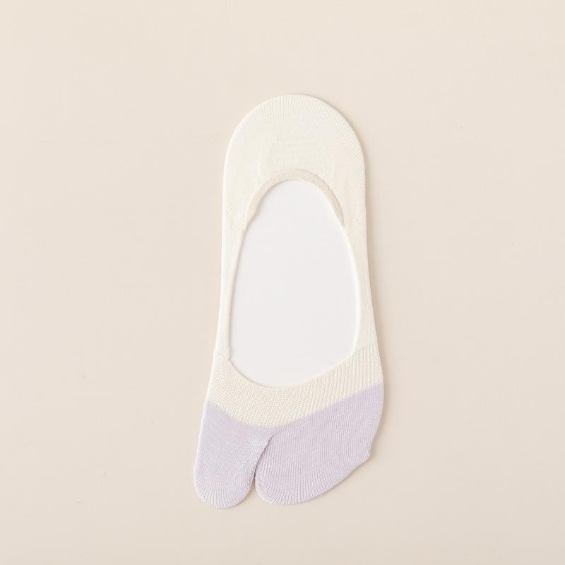 95 Cotton Boat Socks Women S Shallow Mouth Split-Toe Socks Summer Thin Two-Toed Socks Non-Slip And Clogs Japanese Invisible Women S Socks One size fits all світло-фіолетового кольору
95 Cotton Boat Socks Women S Shallow Mouth Split-Toe Socks Summer Thin Two-Toed Socks Non-Slip And Clogs Japanese Invisible Women S Socks One size fits all світло-фіолетового кольору