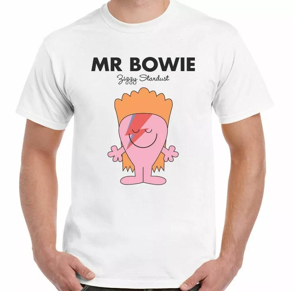 MR BOWIE T-SHIRT MEN PARODY I70s 80s 90s CARTOON 100% retro gift Unisex T-Shirt M
MR BOWIE T-SHIRT MEN PARODY I70s 80s 90s CARTOON 100% retro gift Unisex T-Shirt M