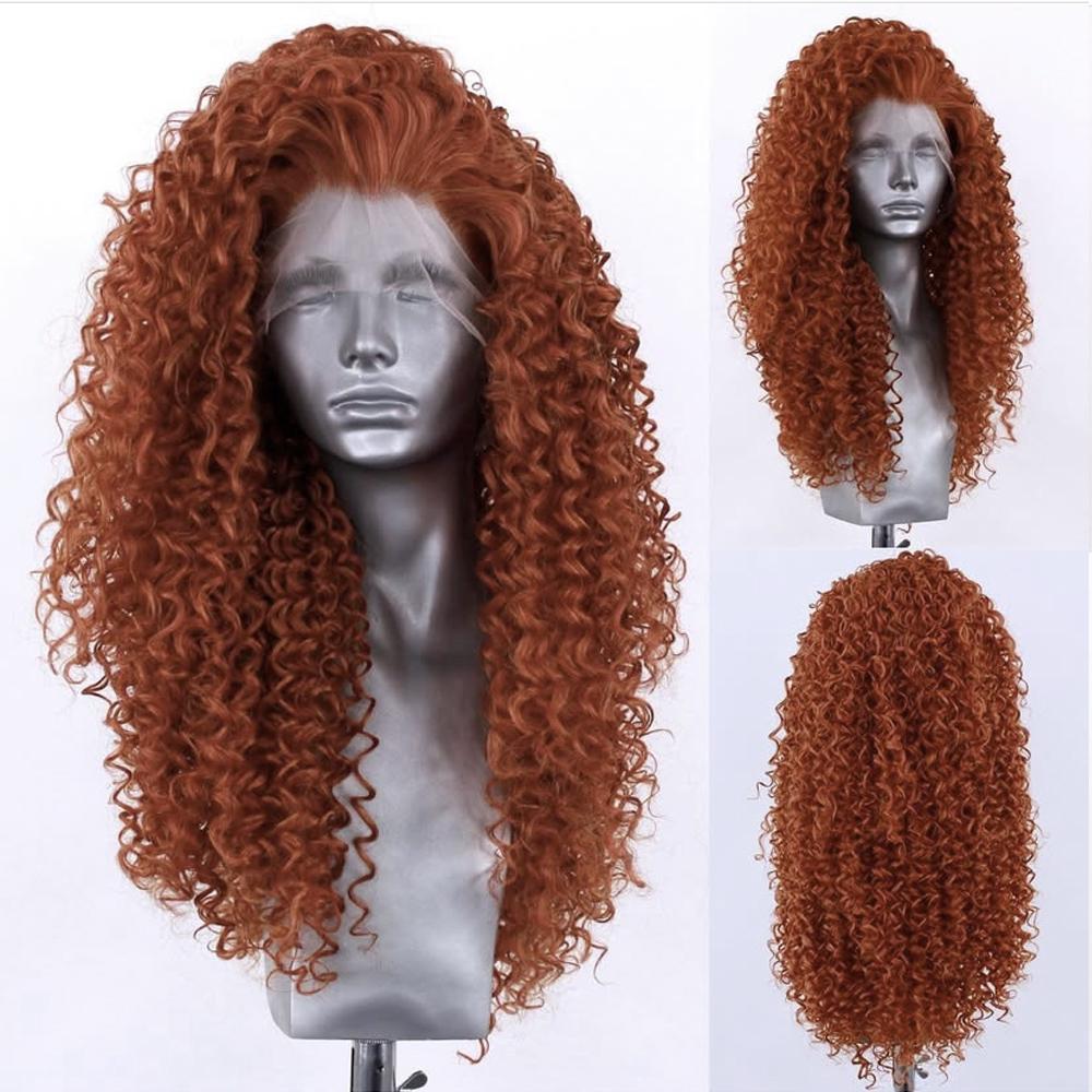 AIMEYA Brown Curly Wig 13x4 Lace Front Synthetic Long Hair Wigs for Women Girls Heat Resistant Deep Curly Wig Daily Wear Cosplay (Ginger,26inches)
AIMEYA Brown Curly Wig 13x4 Lace Front Synthetic Long Hair Wigs for Women Girls Heat Resistant Deep Curly Wig Daily Wear Cosplay (Ginger,26inches)