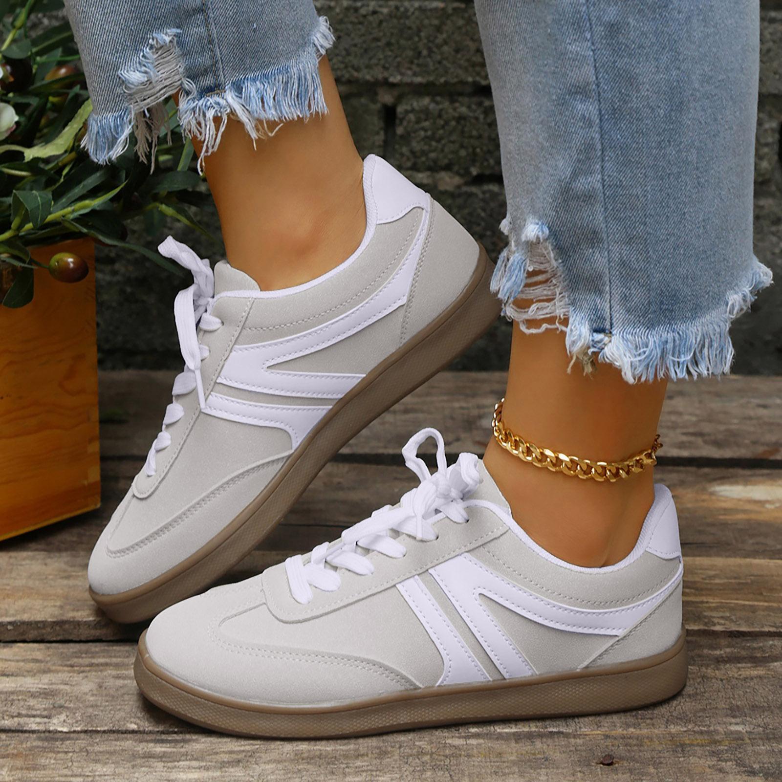 Women Casual Flat Shoes Women S Round Toe Retro Color Block Casual Shoes Fashionable Casual Flat Sports Casual TêNis Feminino 36 бежевий
Women Casual Flat Shoes Women S Round Toe Retro Color Block Casual Shoes Fashionable Casual Flat Sports Casual TêNis Feminino 36 бежевий