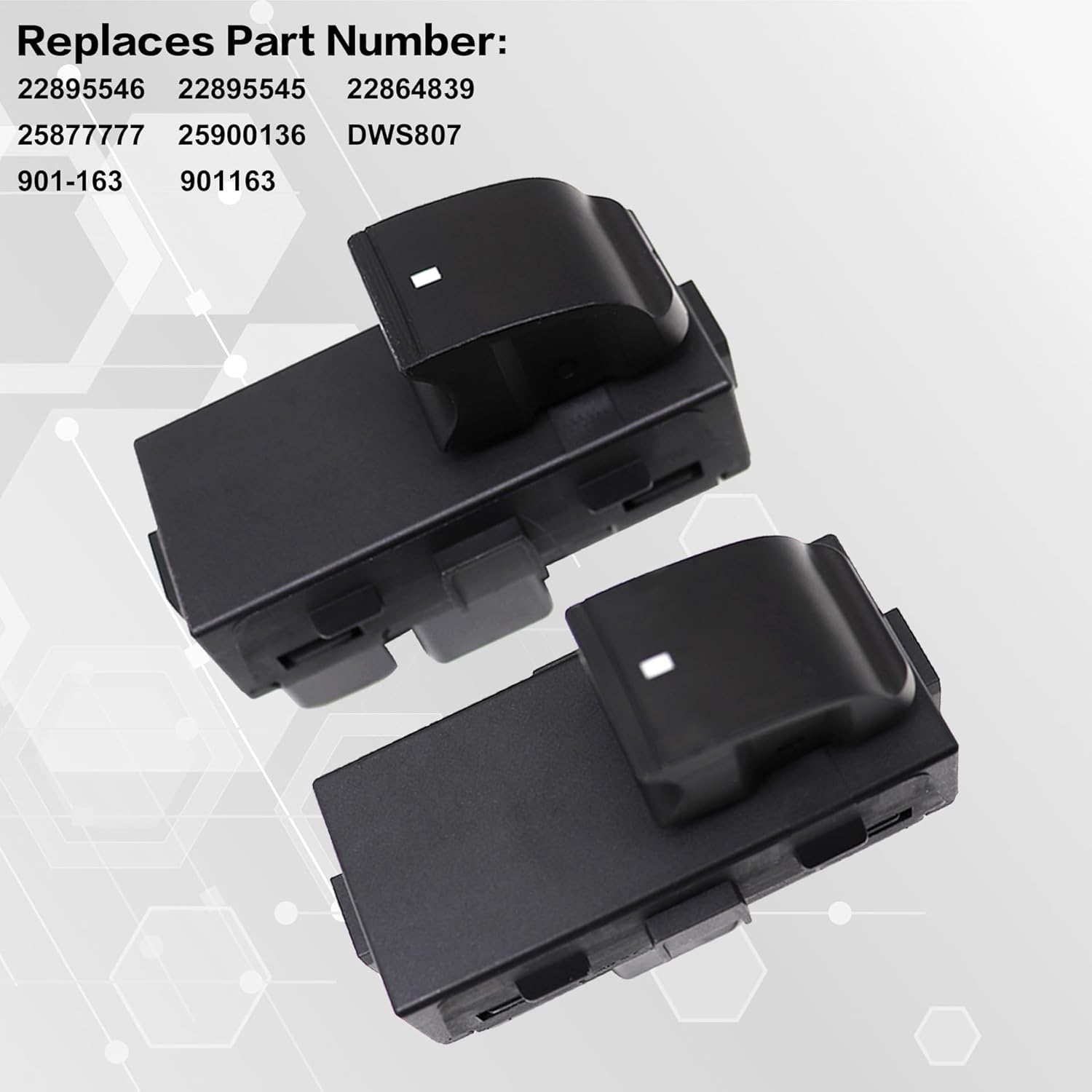 GXARTS Power Window Switch Control Button Rear Left and Right Side Fit for Chevrolet Silverado Suburban 1500 Tahoe GMC Sierra Yukon Acadia Buick
GXARTS Power Window Switch Control Button Rear Left and Right Side Fit for Chevrolet Silverado Suburban 1500 Tahoe GMC Sierra Yukon Acadia Buick
