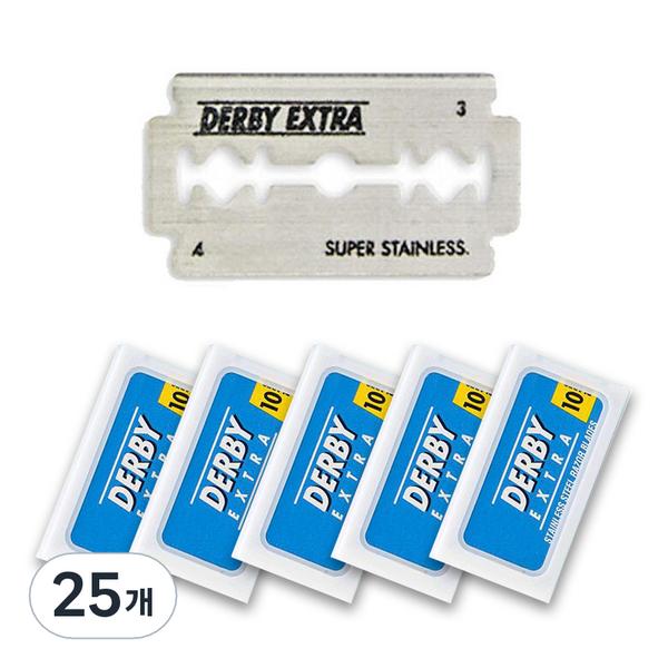 DERBY Extra Classic Razor Double-sided Blades, Pack of 10, 25 Pieces ,Korean razor blade
DERBY Extra Classic Razor Double-sided Blades, Pack of 10, 25 Pieces ,Korean razor blade