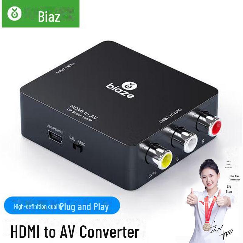 Конвертер Biaz HDMI в AV с USB-питанием – Цифровой HD в 3RCA (Красный, Белый, Желтый) Аудио- и видеокабель
Конвертер Biaz HDMI в AV с USB-питанием – Цифровой HD в 3RCA (Красный, Белый, Желтый) Аудио- и видеокабель