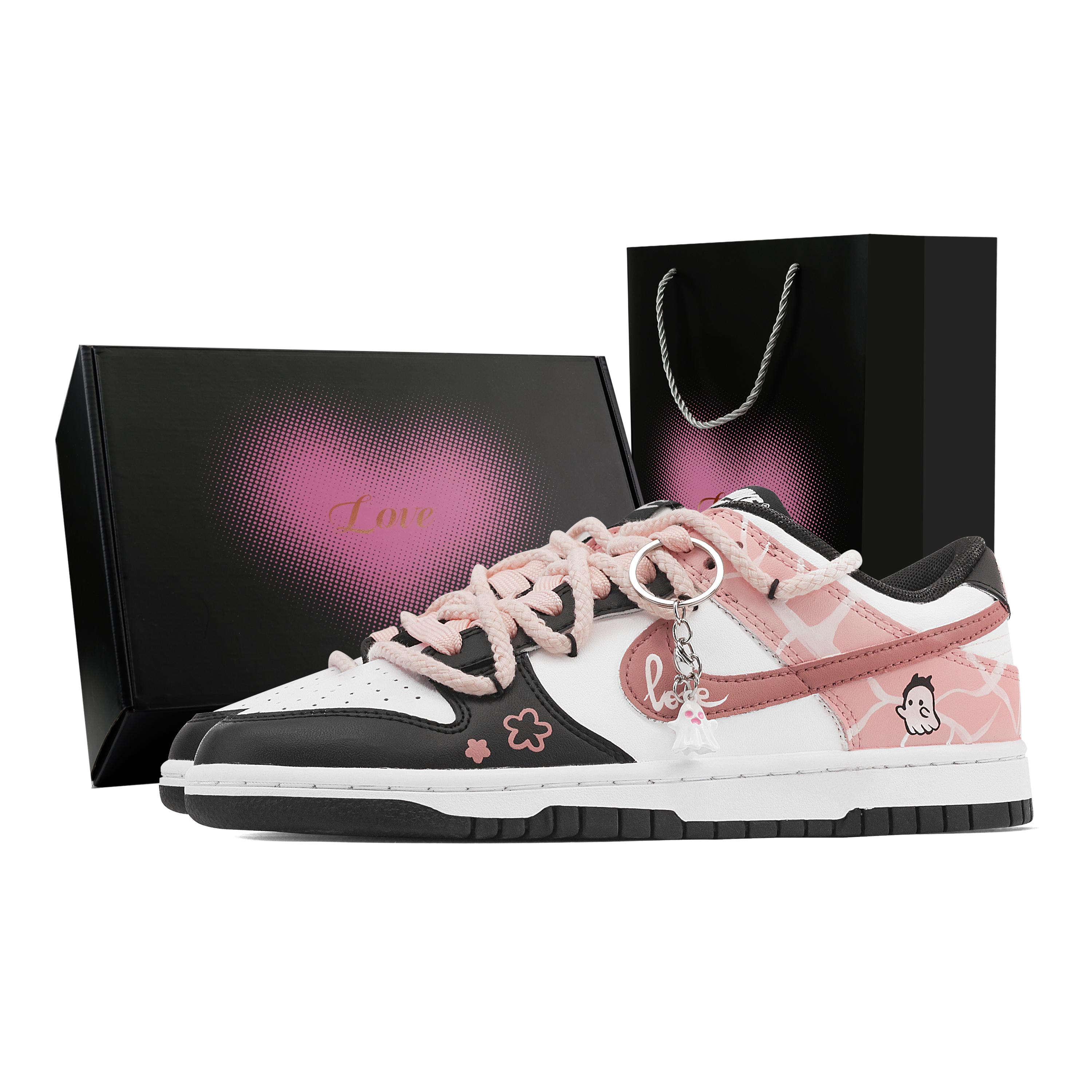 Nike Dunk A Piao Ghost Heart Box Abrasion Resistant Low top Skateboard Shoes Unisex Black Pink DD1391-100(Team773--) 45
Nike Dunk A Piao Ghost Heart Box Abrasion Resistant Low top Skateboard Shoes Unisex Black Pink DD1391-100(Team773--) 45