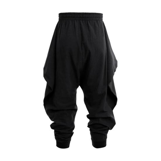 Men Harem Pants Casual Baggy Trousers Fit Drop Crotch Cotton Loose Drawstring Waist Pants for Hippies S чорний
Men Harem Pants Casual Baggy Trousers Fit Drop Crotch Cotton Loose Drawstring Waist Pants for Hippies S чорний