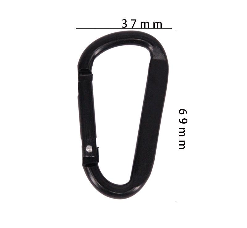 7cm Aluminum Alloy Carabiner Black D-Ring Key Chain Clip Camping Keyring Snap Hook Outdoor Travel Kit GYH
7cm Aluminum Alloy Carabiner Black D-Ring Key Chain Clip Camping Keyring Snap Hook Outdoor Travel Kit GYH