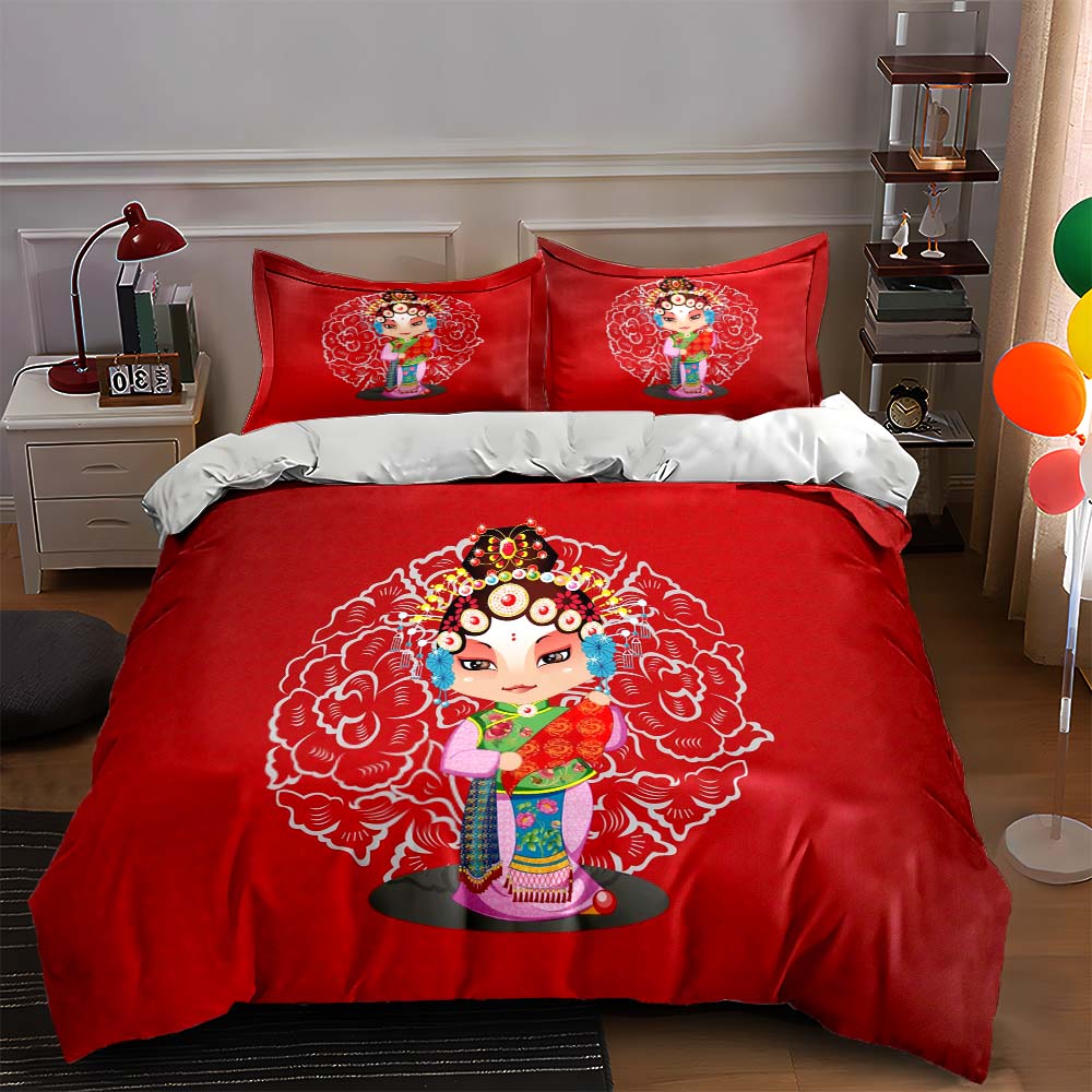 Opera-inspired character Bedding Duvet cover sets Duvet covers Pillowcases gifts (1 * Duvet Cover 2 * Pillowcases, without duvet insert) 135x200cm
Opera-inspired character Bedding Duvet cover sets Duvet covers Pillowcases gifts (1 * Duvet Cover 2 * Pillowcases, without duvet insert) 135x200cm