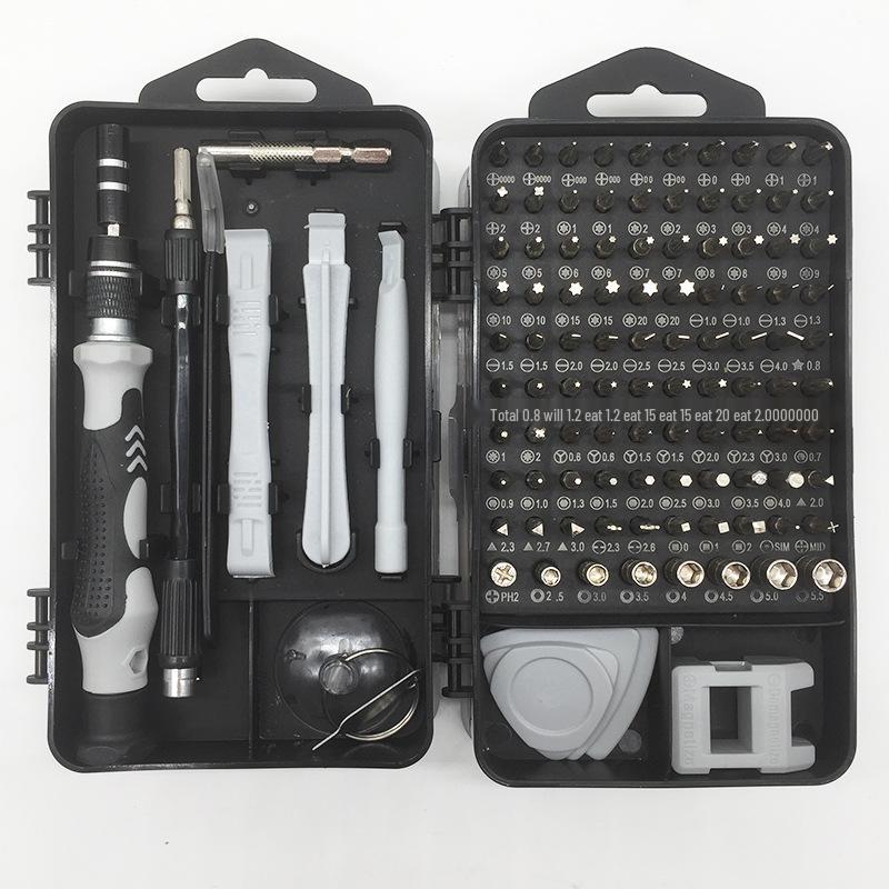 Набор многофункциональных отверток 115-в-1 для разборки мобильных телефонов
Набор многофункциональных отверток 115-в-1 для разборки мобильных телефонов