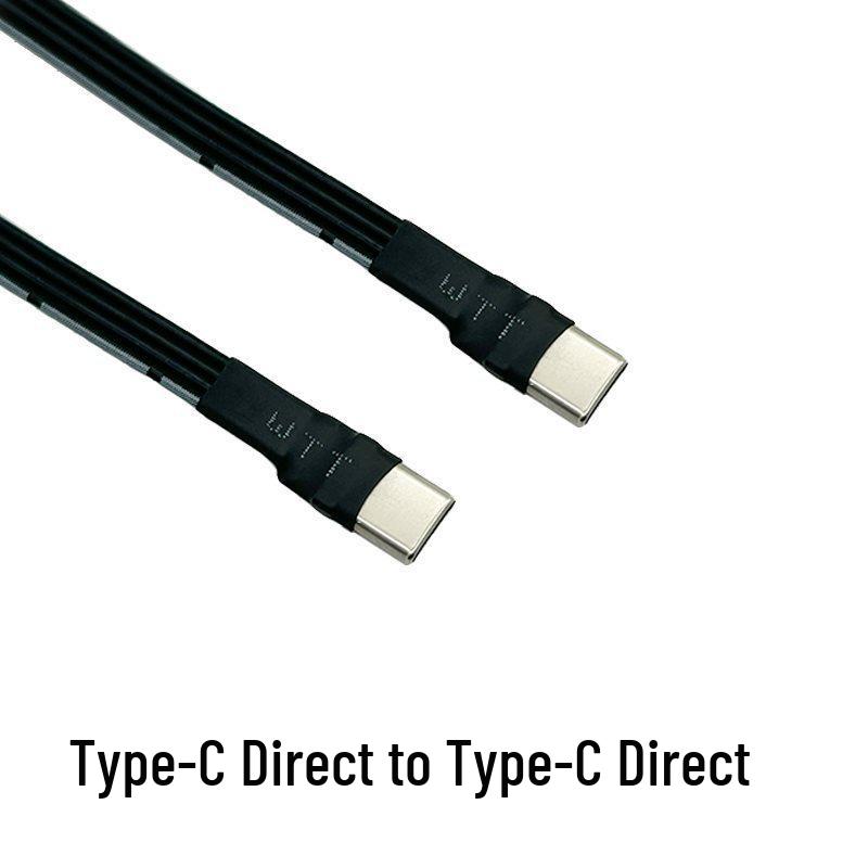 USB-C to C Right Angle Adapter Cable PD Charger, Flat Silicone Data & Soft Power Strip for Power Banks
USB-C to C Right Angle Adapter Cable PD Charger, Flat Silicone Data & Soft Power Strip for Power Banks