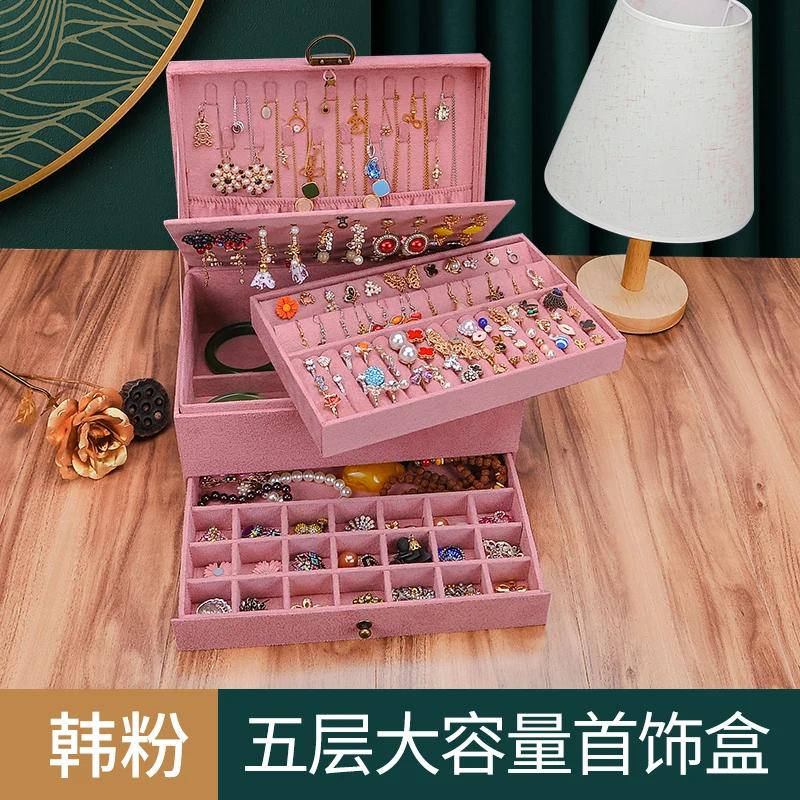 Luxury Drawer Storage Box Jewelry Desk High Capacity Storage Box Nordic Creativity Earrings Necklace Bracelet Home Accessories
Luxury Drawer Storage Box Jewelry Desk High Capacity Storage Box Nordic Creativity Earrings Necklace Bracelet Home Accessories