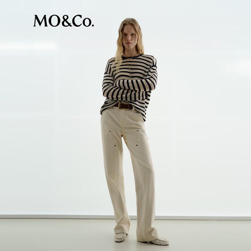 MO&Co. NOIR Series Striped Merino Wool Sweater M
MO&Co. NOIR Series Striped Merino Wool Sweater M