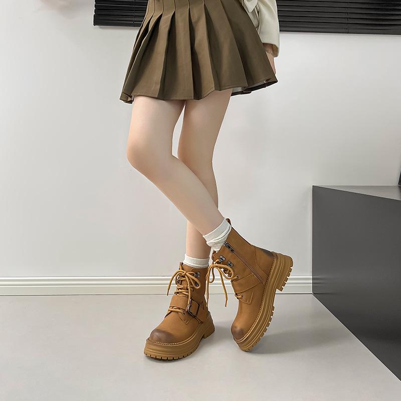 Martin boots women s British style 2025 autumn and winter new polished thick-soled lace-up tooling belt buckle short boots women s locomotive boots 40 жёлтый
Martin boots women s British style 2025 autumn and winter new polished thick-soled lace-up tooling belt buckle short boots women s locomotive boots 40 жёлтый