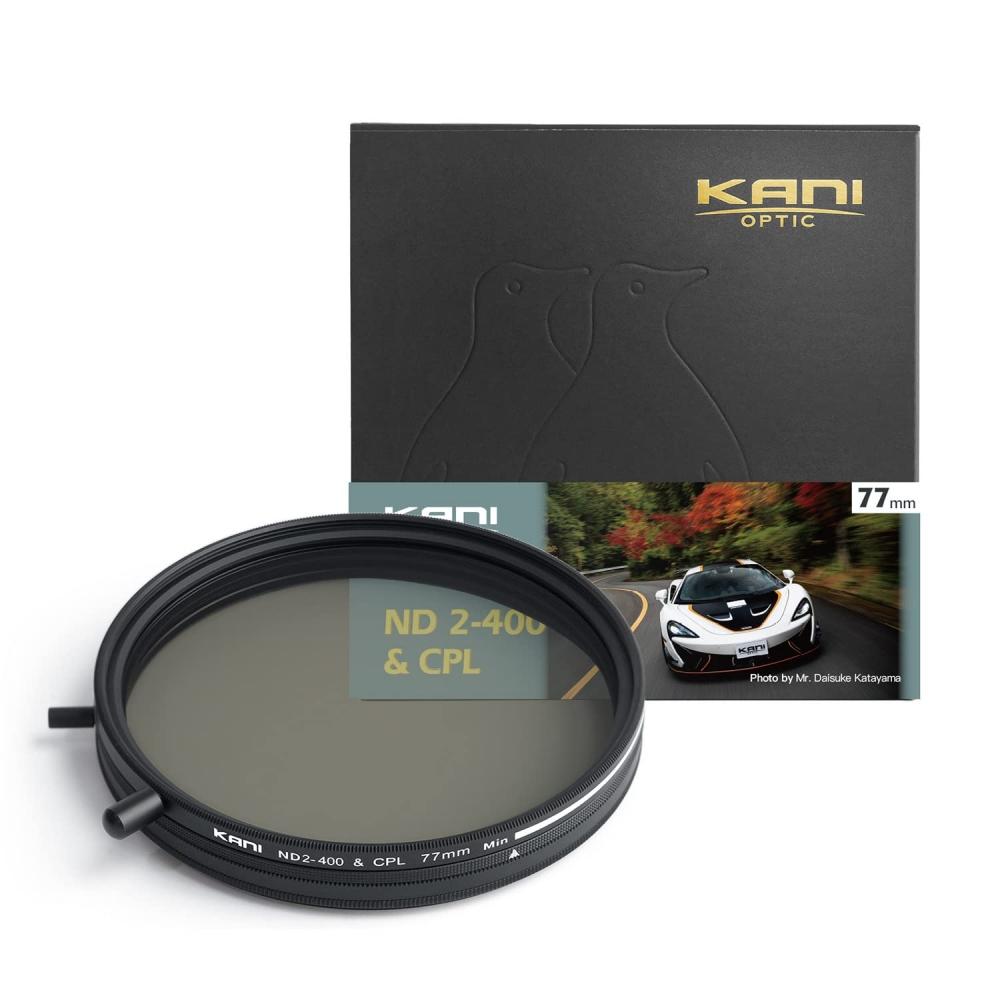 KANI Variable ND2-400+CPL 77 мм переменный ND-фильтр + круговой поляризационный фильтр
KANI Variable ND2-400+CPL 77 мм переменный ND-фильтр + круговой поляризационный фильтр