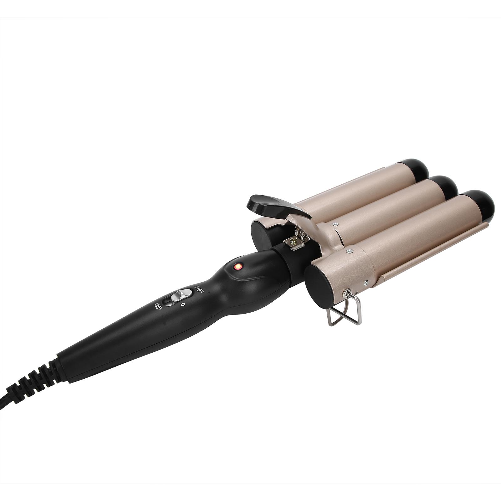3 Barrel Curling Iron Wand Adjustable Hair Curler Waver Crimper Hair Styling Tool ~ EU Plug
3 Barrel Curling Iron Wand Adjustable Hair Curler Waver Crimper Hair Styling Tool ~ EU Plug