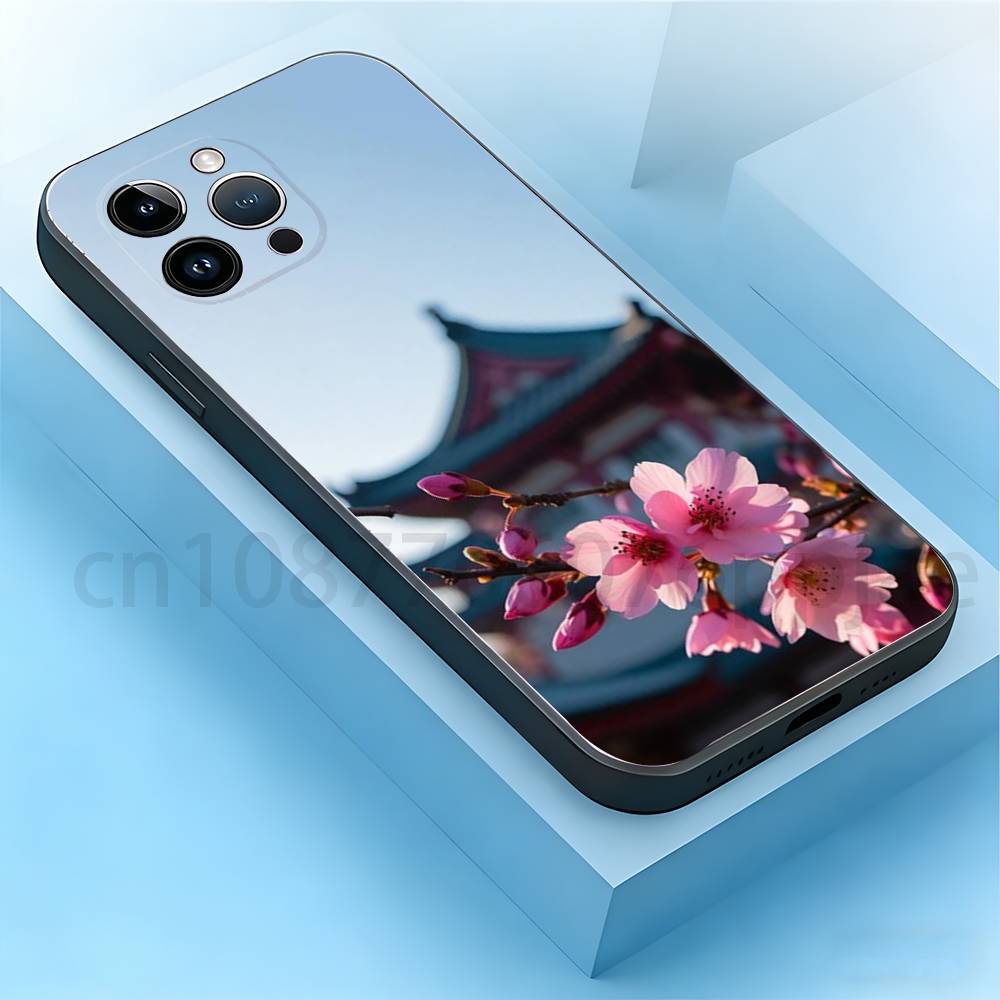 Cherry blossoms Phone Case For iPhone 17,16,15,14,13,12,11,XR,Pro,Max,Plus,mini, Silicone Black Cover iPhone17promax
Cherry blossoms Phone Case For iPhone 17,16,15,14,13,12,11,XR,Pro,Max,Plus,mini, Silicone Black Cover iPhone17promax